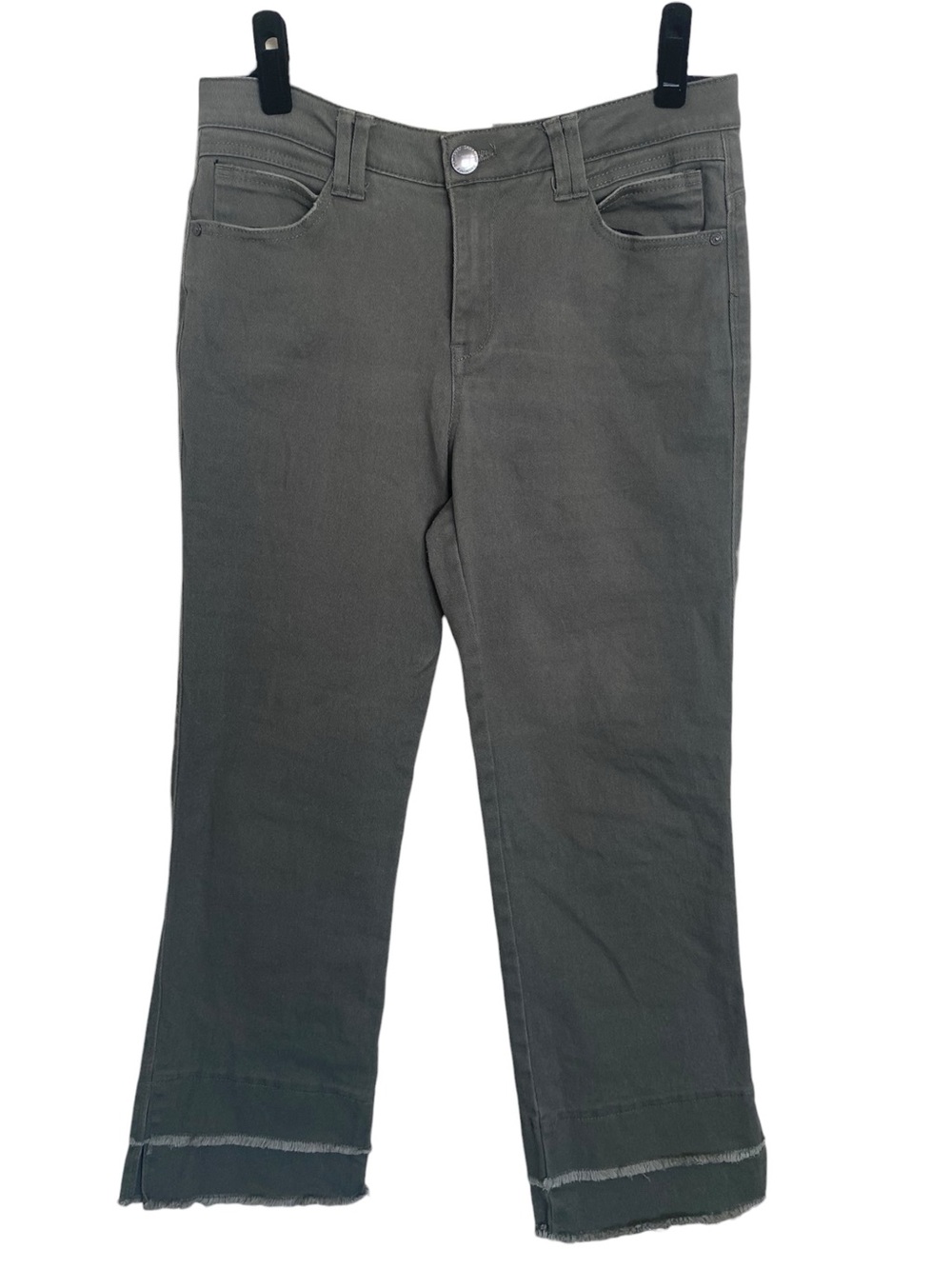 Democracy Ab Technology Crop Jeans Womenโs 10 Olive Green High Rise